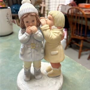 Hand-painted vintage porcelain figurine by Frances Hook